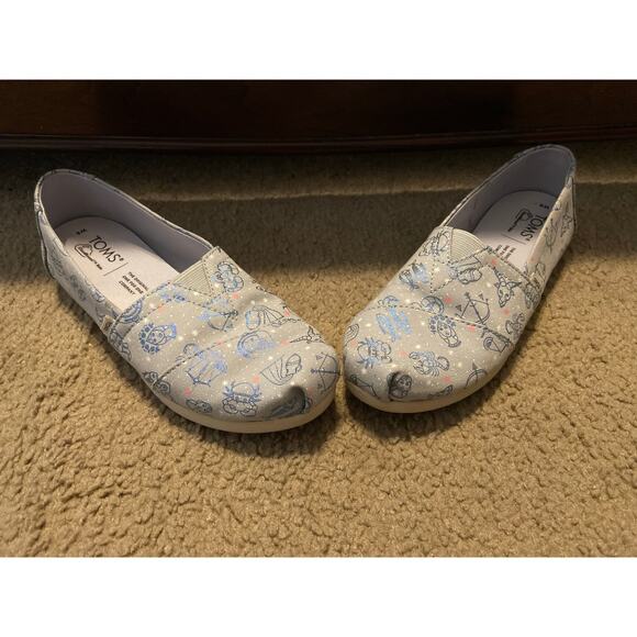 Toms Women’s Shoe Size 6M astrology print flats - Picture 2 of 5